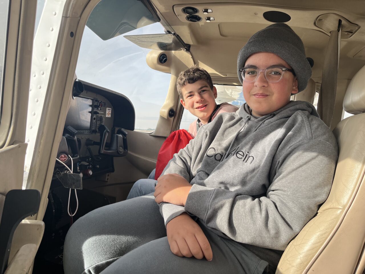 Campers explore flight school in DFW